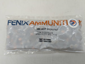 .380 ACP 90gr FXP (Hollowpoint) (100 ct.)