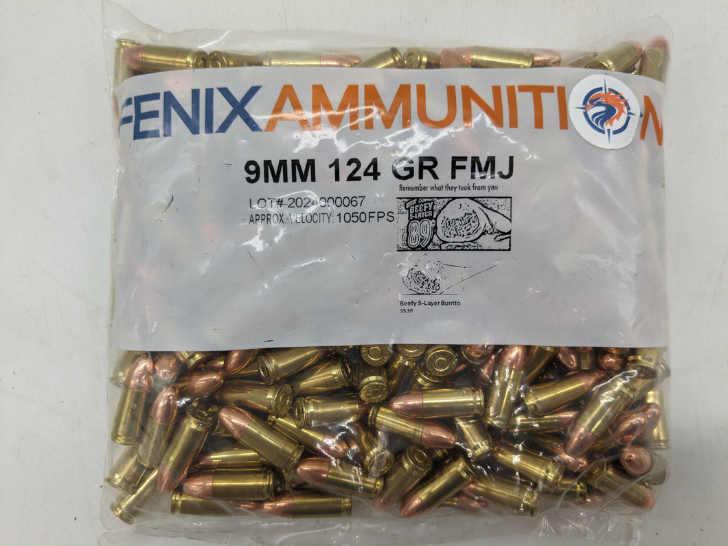 9mm 124gr FMJ (250 ct.)