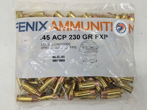 .45 ACP 230gr FXP (Hollowpoint) (100 ct.)