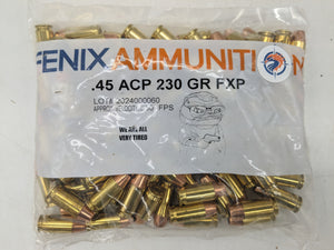 .45 ACP 230gr FXP (Hollowpoint) (100 ct.)