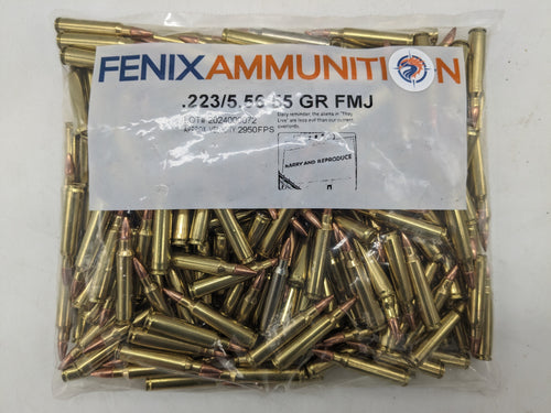 .223 Remington/5.56mm 55gr FMJBT (250 ct.)