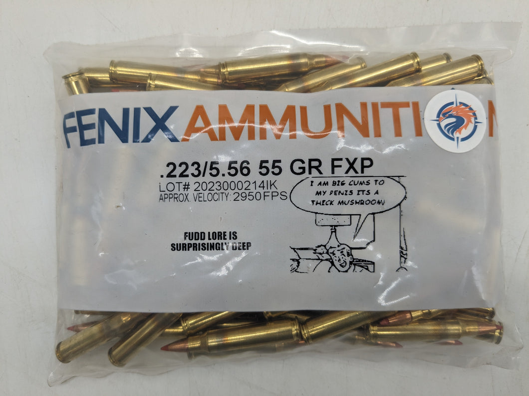 .223 Remington/5.56mm 55gr FXP (VMAX) (100 ct.)